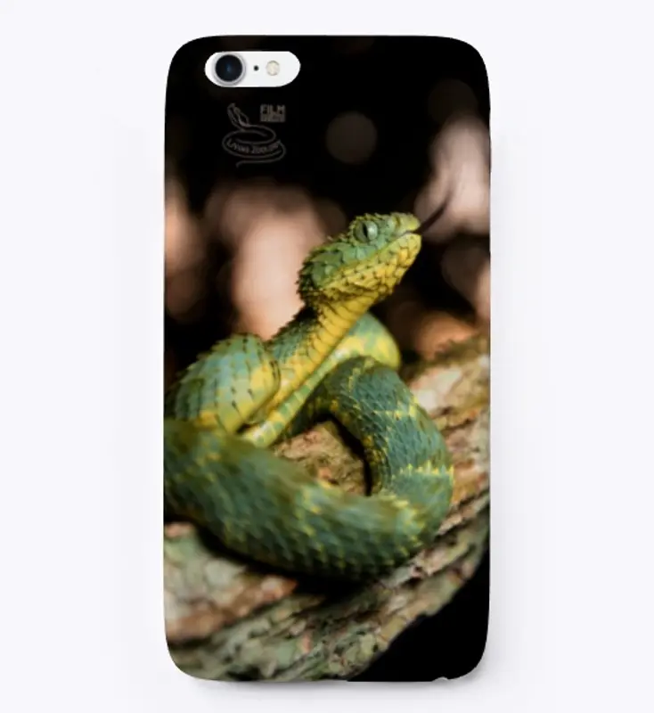 Bush viper Living Zoology iPhone case